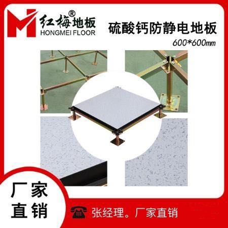 果洛红梅地板直销价格低硫酸钙全钢防静电地板批发